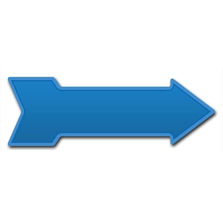 Signmission Blue Arrow Decal Funny Home Decor 30in Wide D-A-10-999940